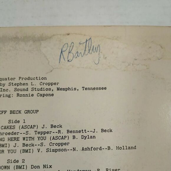 Jeff Beck Group Jeff Beck Group 1972 Epic #KE-31331 Blues Rock Vinyl LP VG+ - Picture 5 of 10